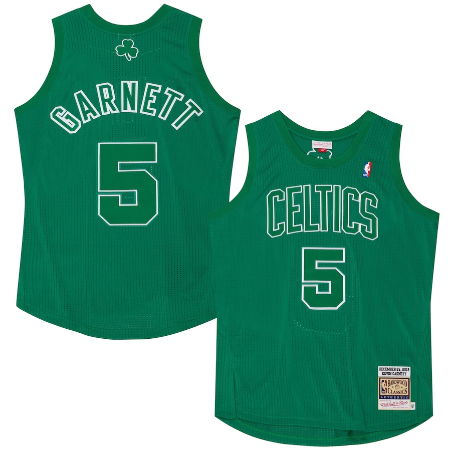Men's Boston Celtics Kevin Garnett Mitchell & Ness Kelly Green 2012 Authentic Player Jersey - Jersey