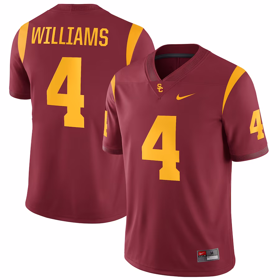 Mario Williams USC Trojans Nike NIL Replica Football Jersey - Cardinal - Jersey