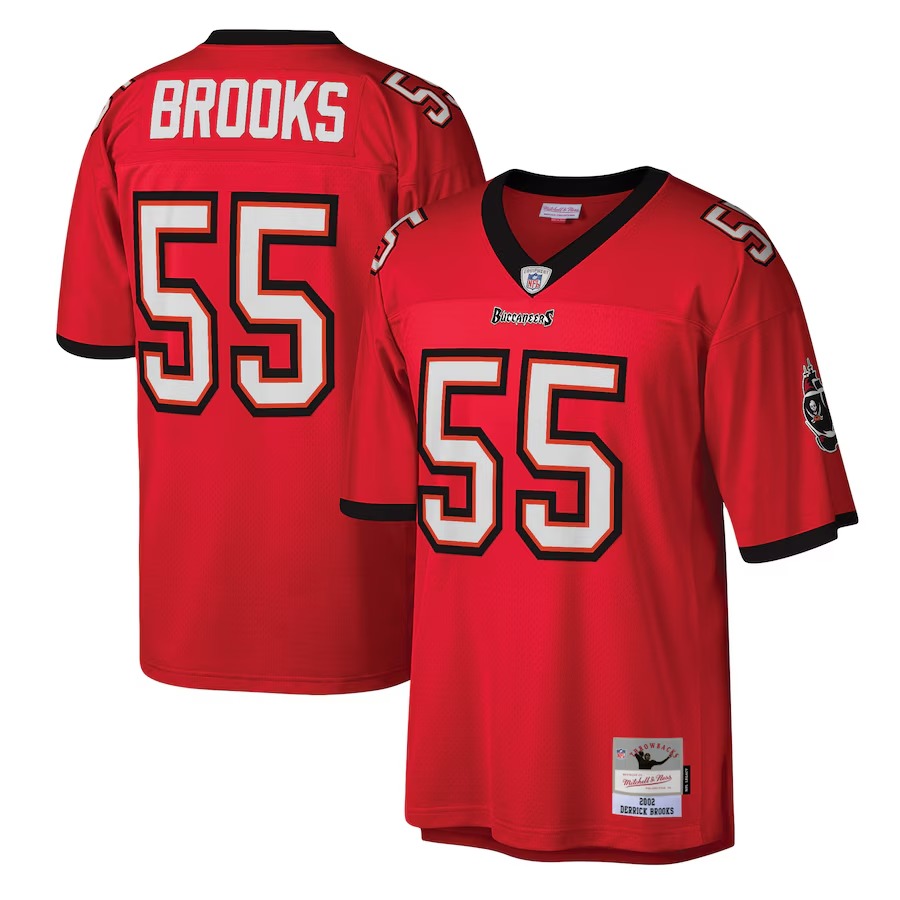 Men's Tampa Bay Buccaneers Derrick Brooks Mitchell & Ness Red Legacy Replica Jersey - Jersey