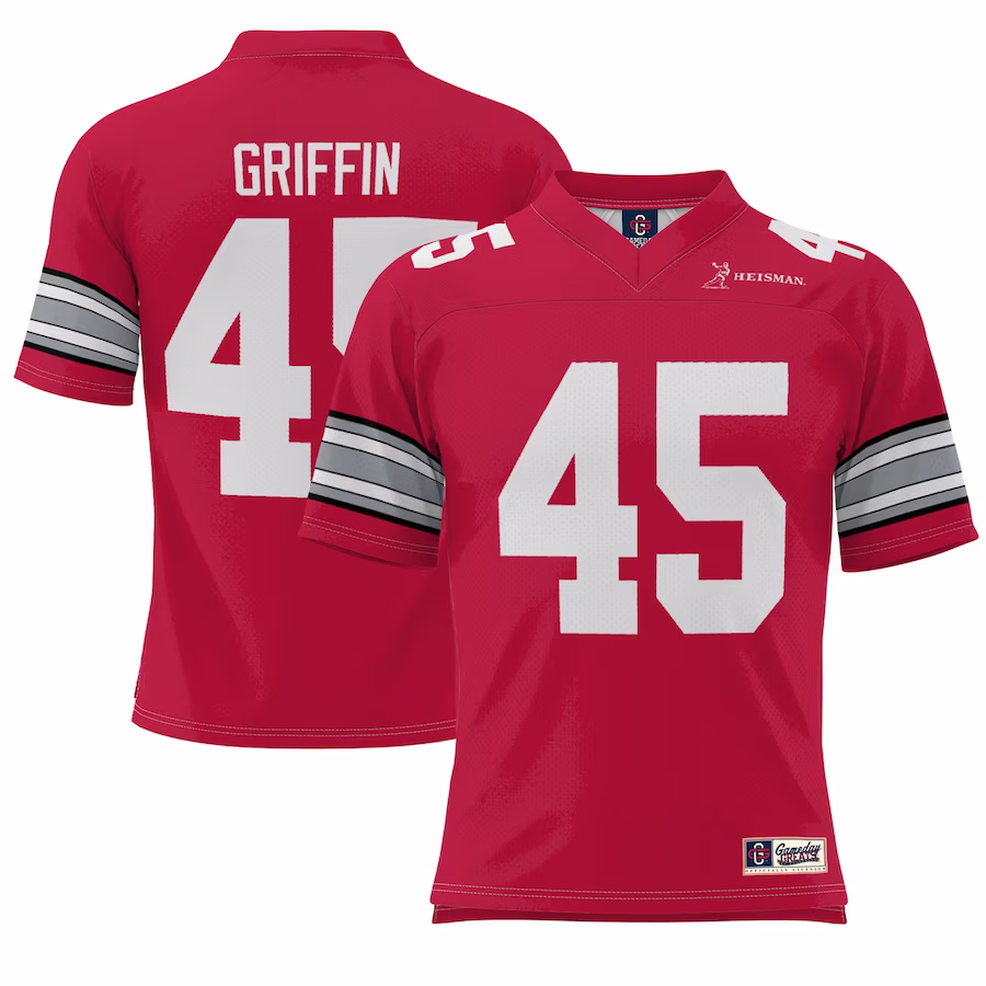 Archie Griffin Ohio State Buckeyes GameDay Greats Heisman Football Jersey - Scarlet - Jersey
