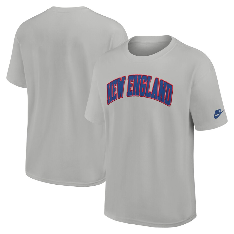 Men's New England Patriots Nike Silver Rewind Max90 Statement T-Shirt - Jersey