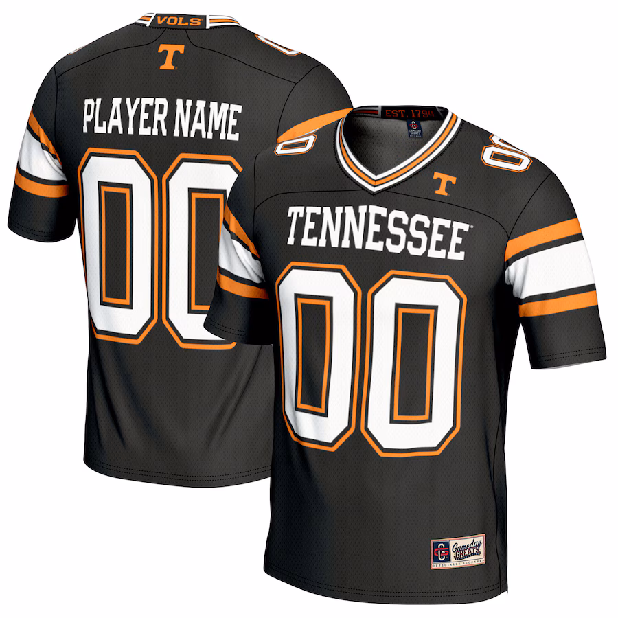 Tennessee Volunteers GameDay Greats NIL Pick-A-Player Football Jersey - Black - Jersey