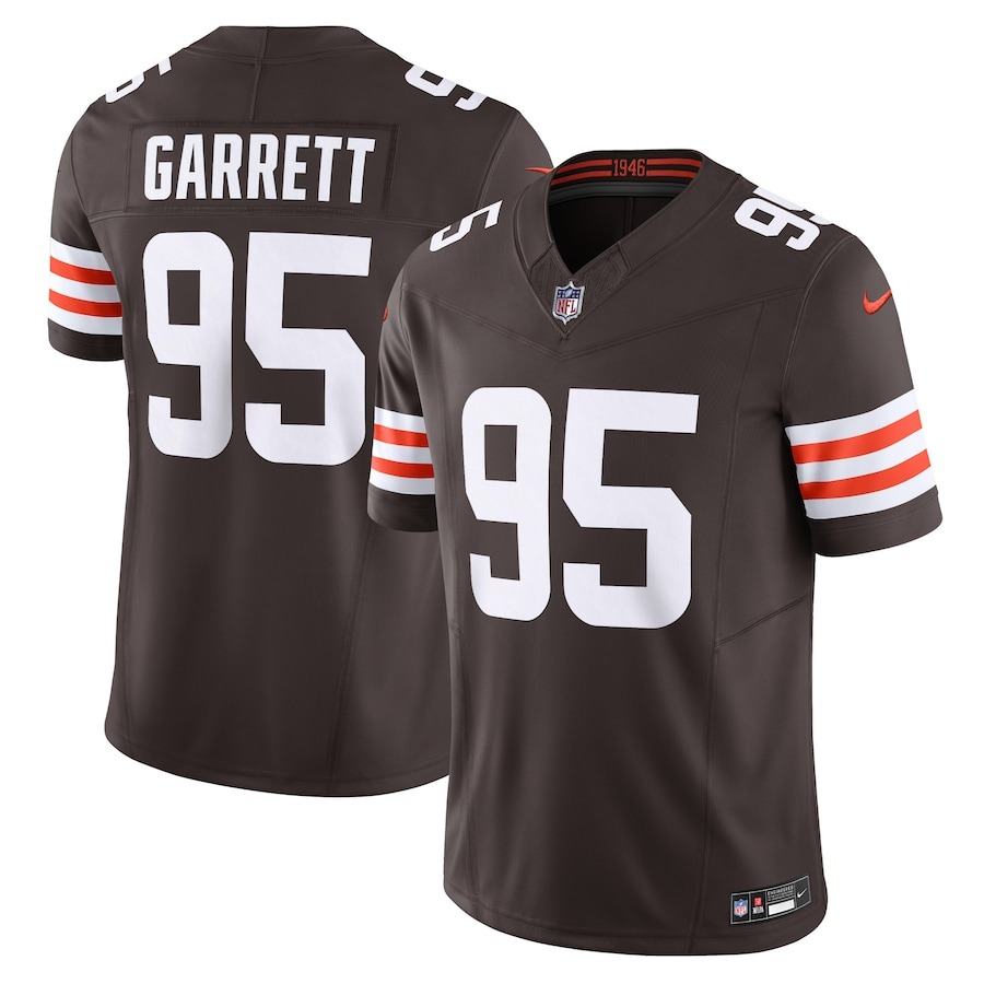 Men's Cleveland Browns Myles Garrett Nike Brown Vapor F.U.S.E. Limited Jersey - Jersey