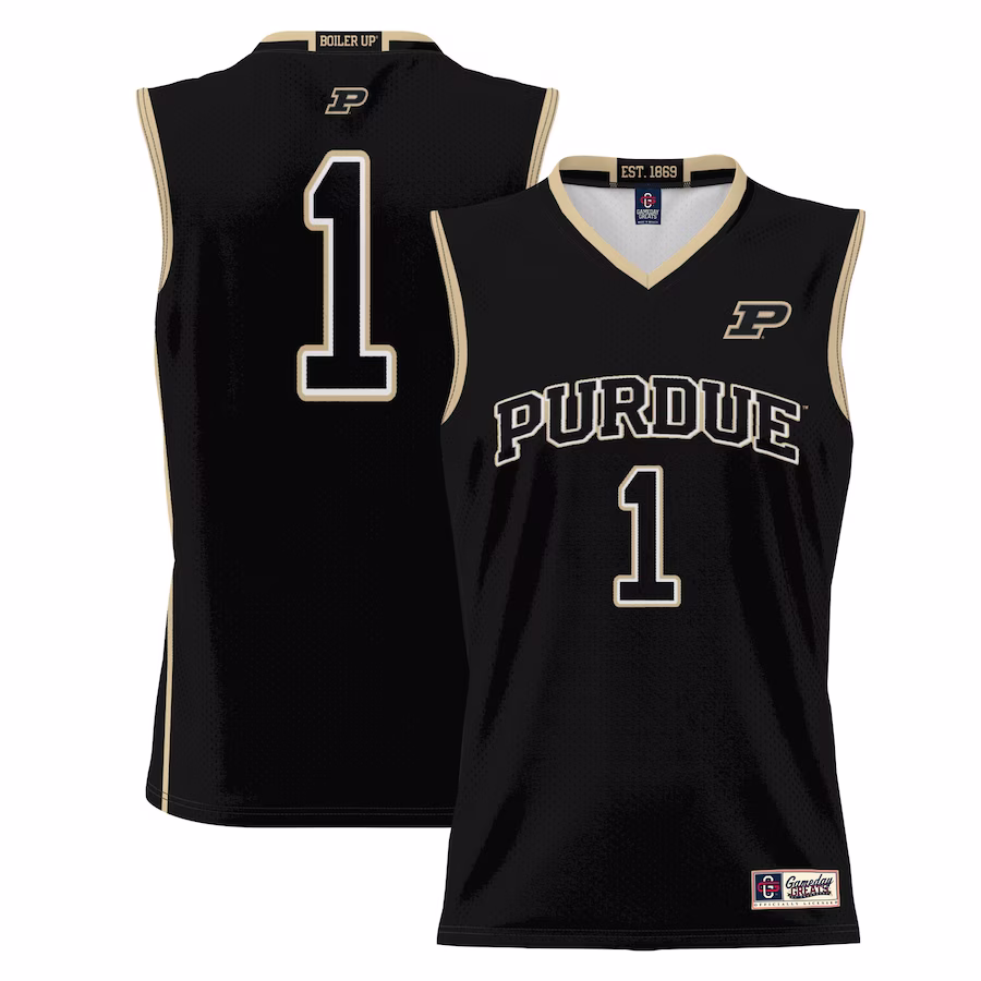 #1 Purdue Boilermakers GameDay Greats Youth Lightweight Basketball Jersey - Black - Jersey