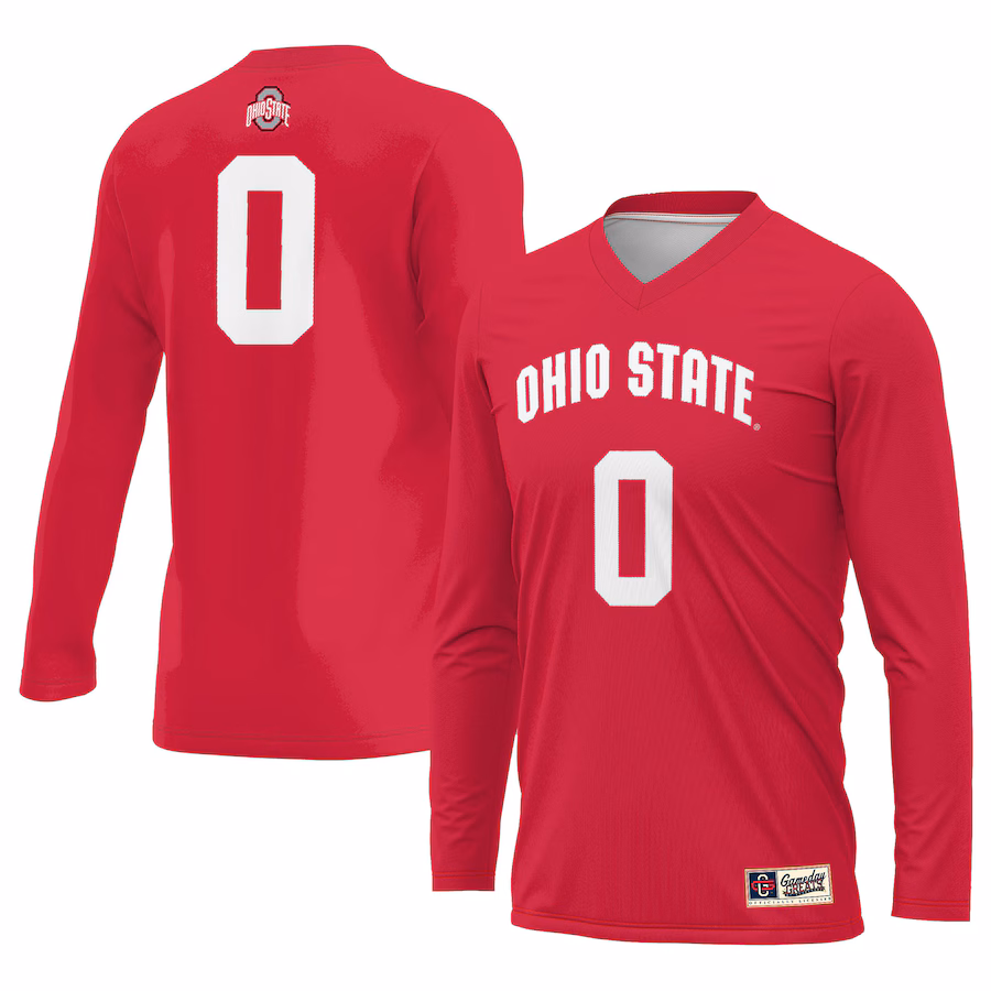 Unisex GameDay Greats #1 Scarlet Ohio State Buckeyes Lightweight Volleyball Jersey - Jersey