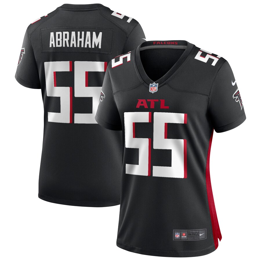 Women's Atlanta Falcons John Abraham Nike Black Game Retired Player Jersey - Jersey