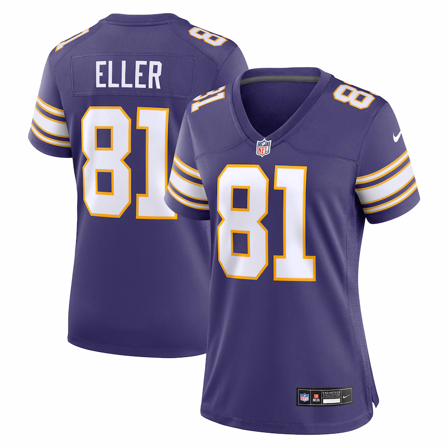 Women's Minnesota Vikings Carl Eller Nike Purple Classic Retired Player Jersey - Jersey