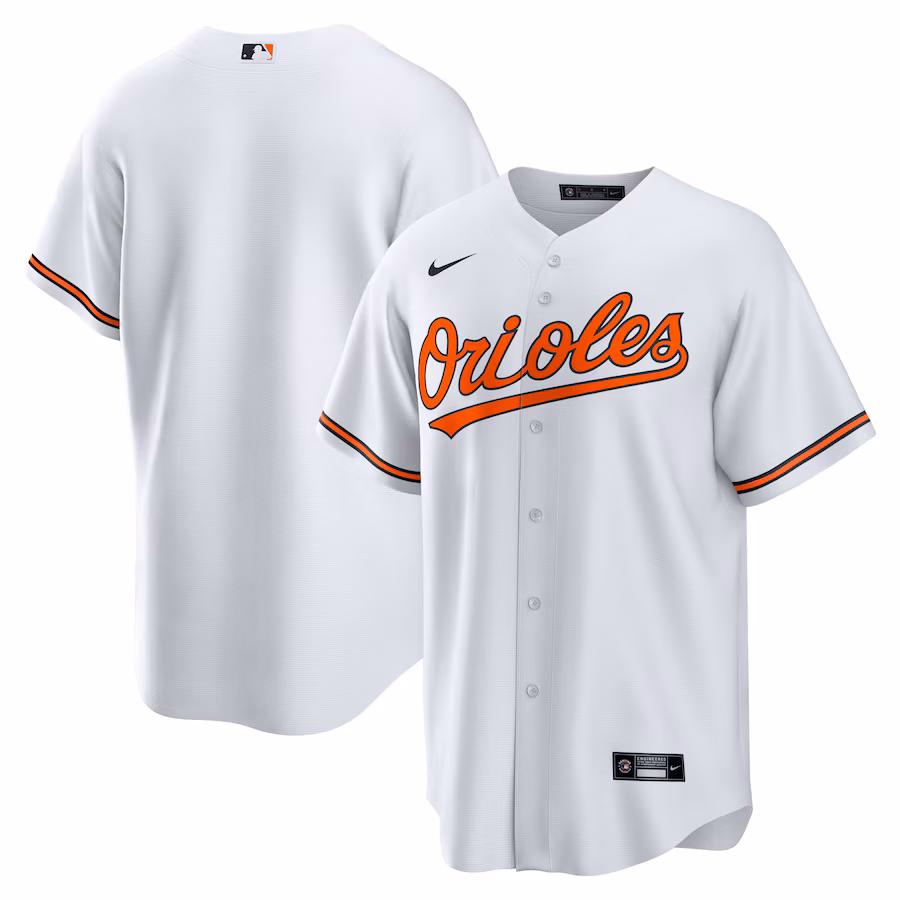 Men's Baltimore Orioles Nike White Home Blank Replica Jersey - Jersey