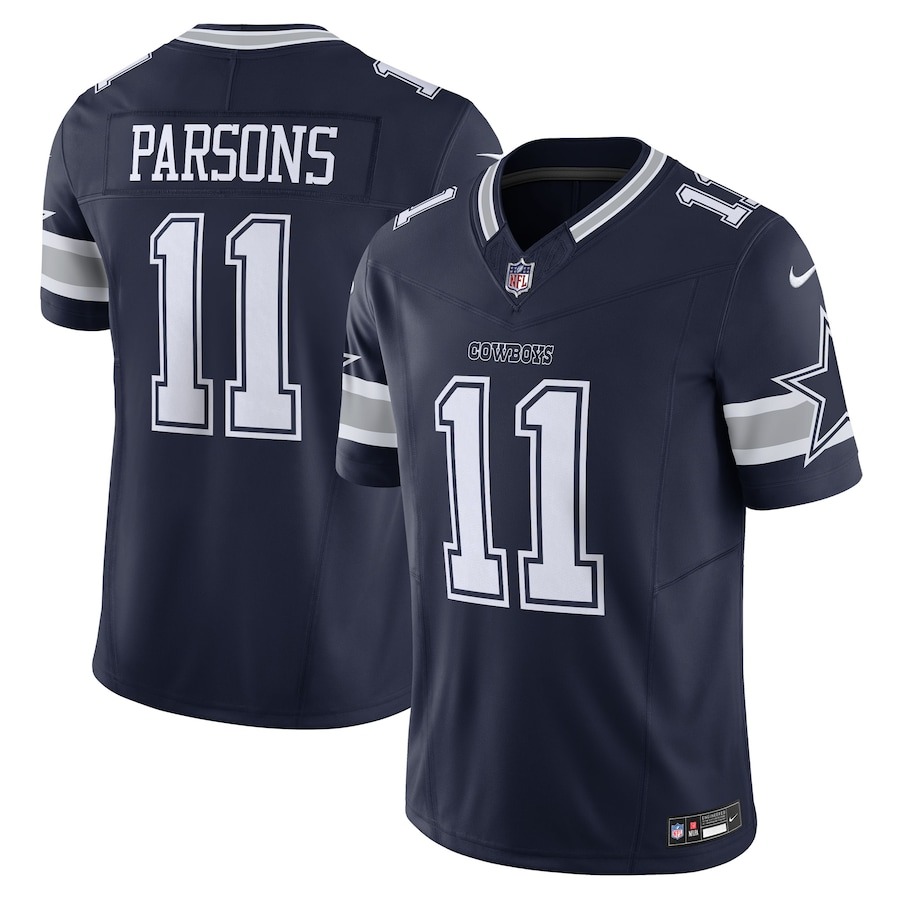 Men's Dallas Cowboys Micah Parsons Nike Navy Vapor F.U.S.E. Limited Jersey - Jersey