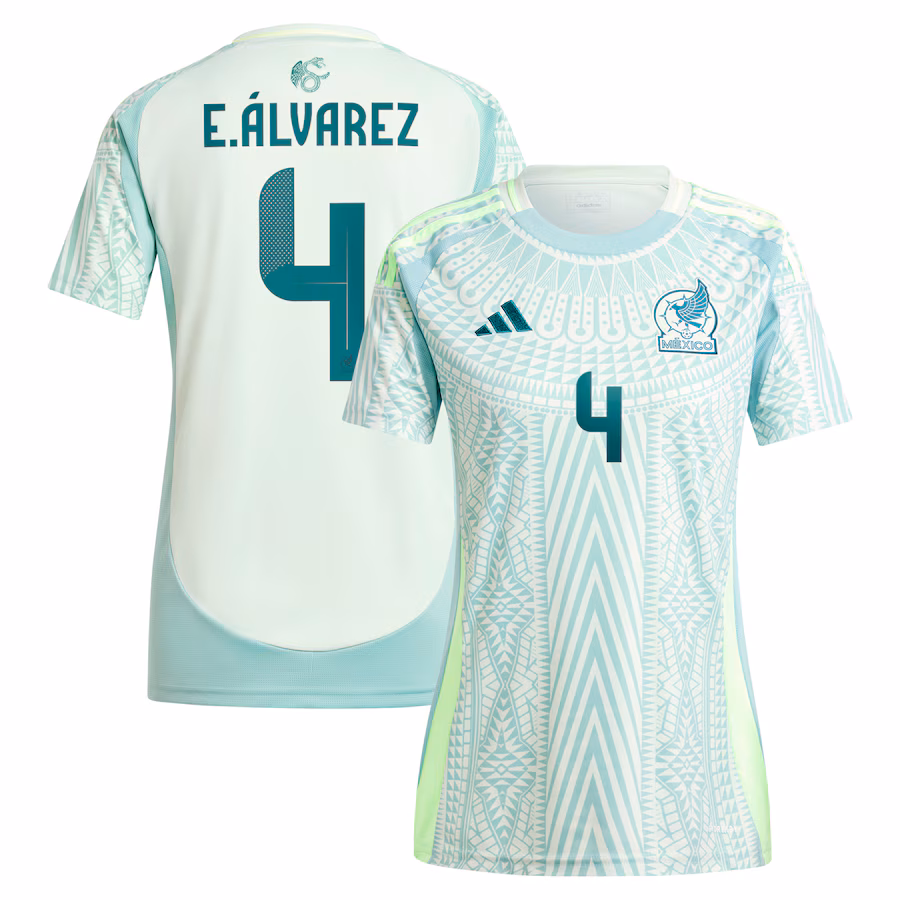 Women's Mexico National Team Edson Alvarez adidas Green 2024 Away Replica Player Jersey - Jersey