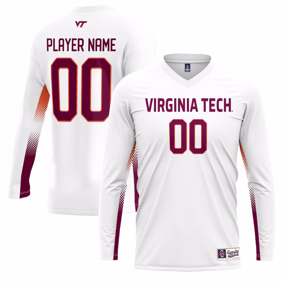 Virginia Tech Hokies GameDay Greats Unisex NIL Lightweight Volleyball Jersey - White - Jersey