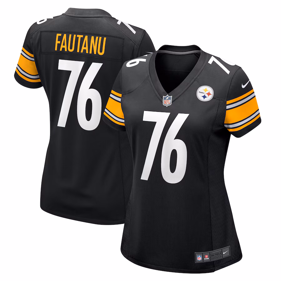 Women's Pittsburgh Steelers Troy Fautanu Nike  Black  Game Jersey - Jersey