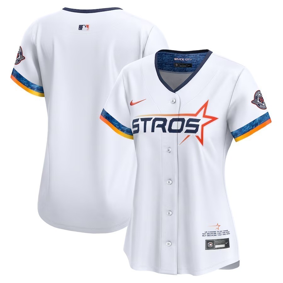 Women's Houston Astros Nike White 2025 City Connect Limited Jersey - Jersey