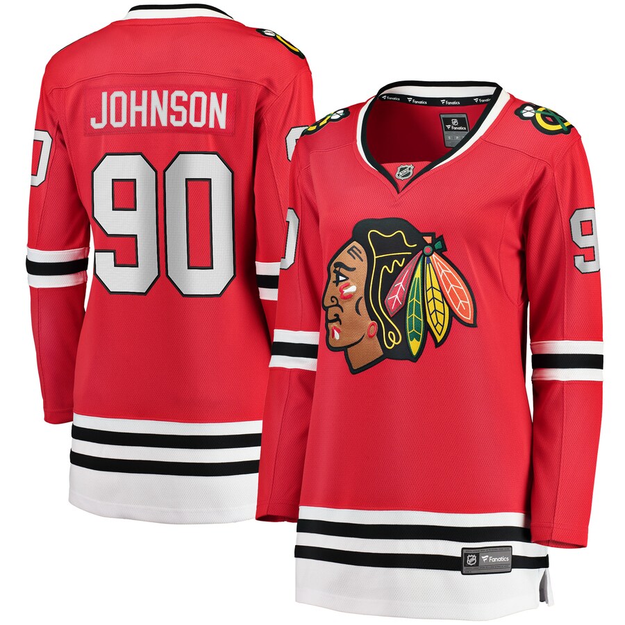 Women's Chicago Blackhawks Tyler Johnson Fanatics Branded Red Breakaway Player Jersey - Jersey