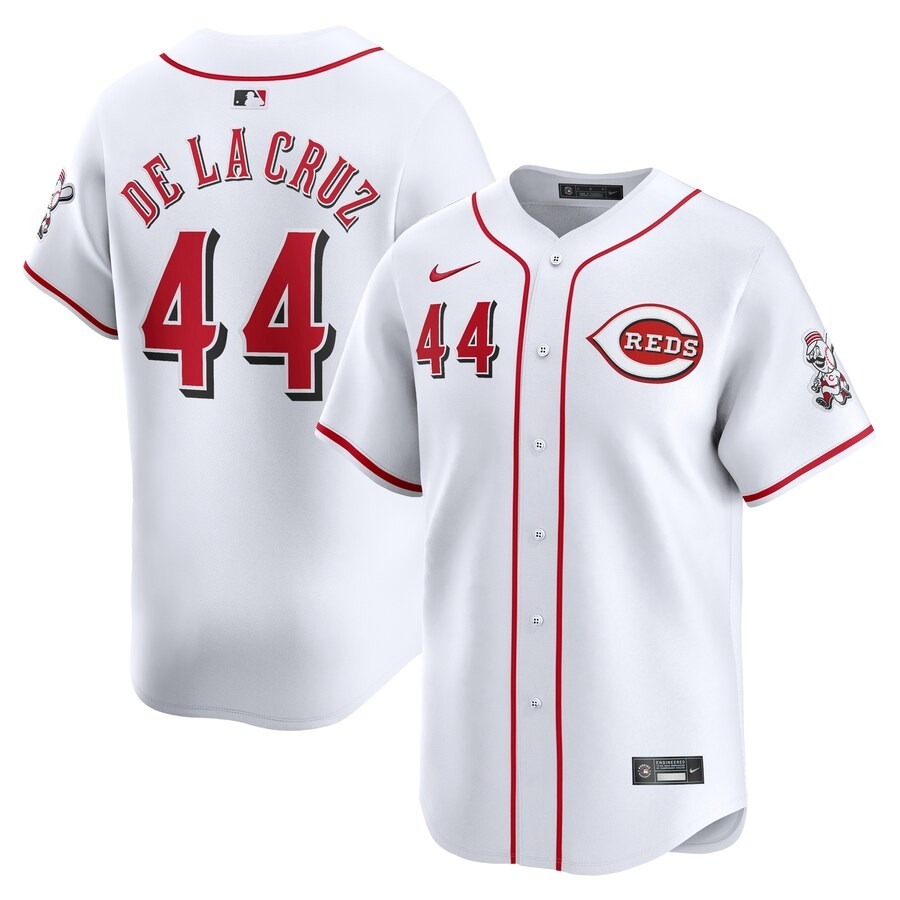 Youth Cincinnati Reds Elly De La Cruz Nike White Home Limited Player Jersey - Jersey