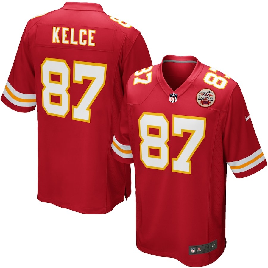 Youth Kansas City Chiefs Travis Kelce Nike Red Game Jersey - Jersey