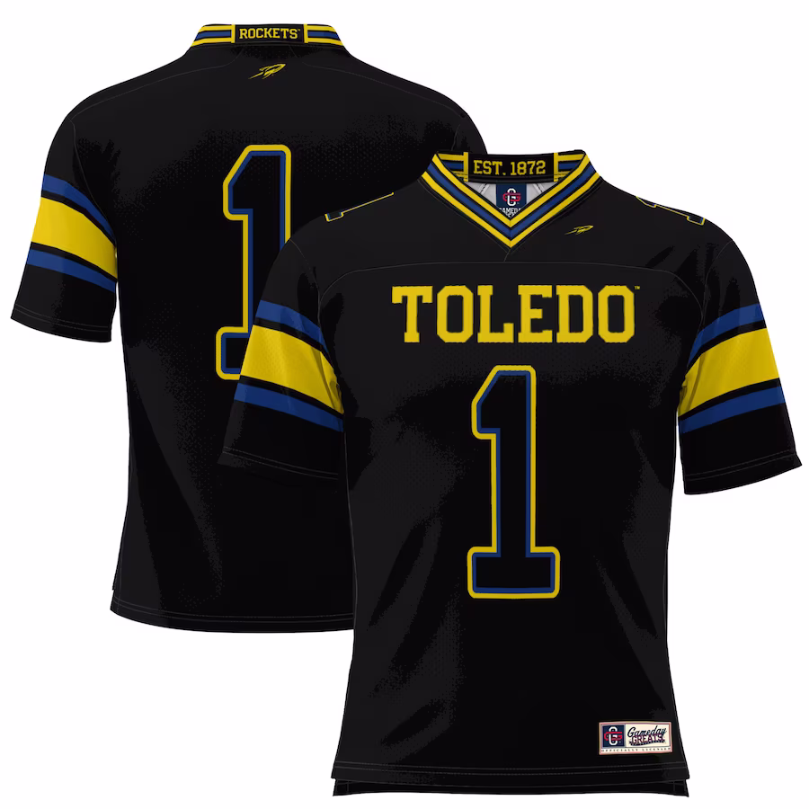 #1 Toledo Rockets GameDay Greats Football Jersey - Black - Jersey