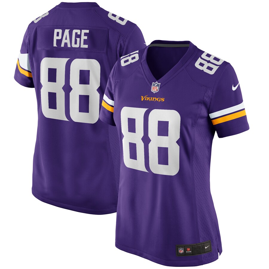 Women's Minnesota Vikings Alan Page Nike Purple Game Retired Player Jersey - Jersey