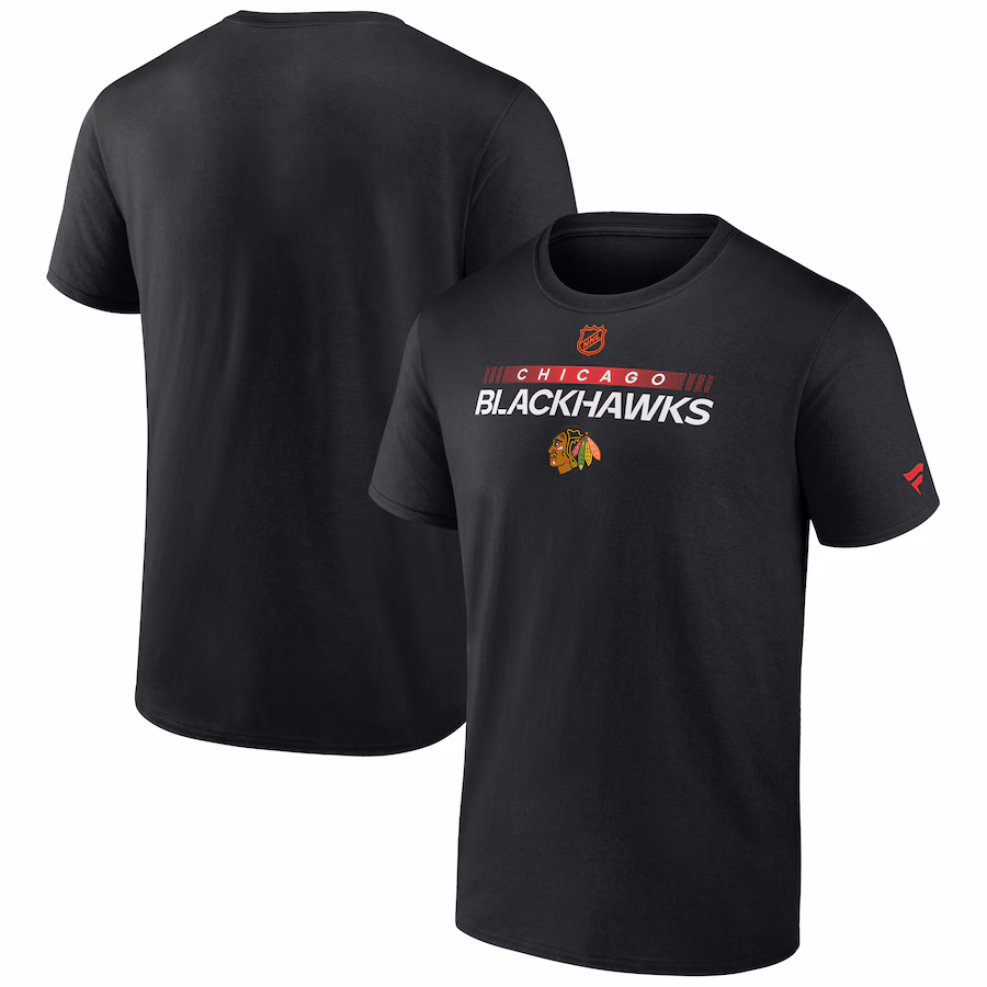 Men's Chicago Blackhawks Fanatics Black Special Edition 2.0 Authentic Pro T-Shirt - Jersey