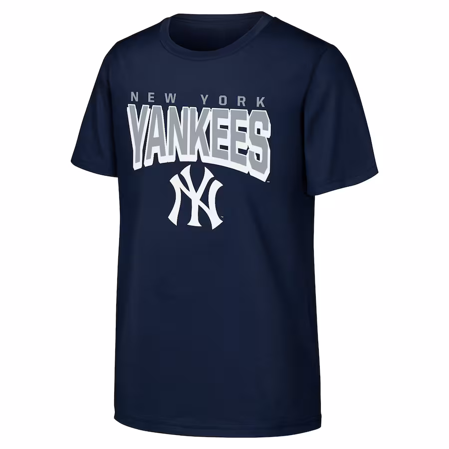 Youth New York Yankees Navy On The Block T-Shirt - Jersey