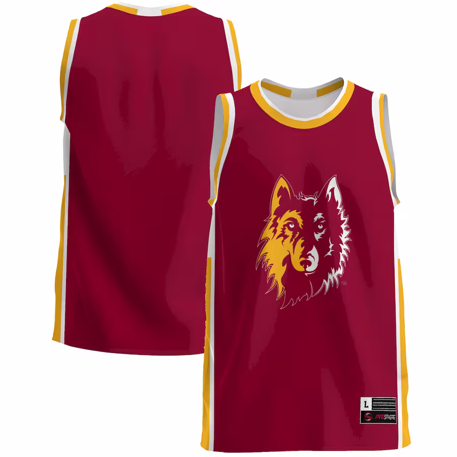 Northern State University Wolves GameDay Greats  Lightweight Basketball Jersey - Maroon - Jersey