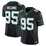 Men's New York Jets Quinnen Williams Nike Legacy Black Alternate Vapor F.U.S.E. Limited Jersey - Jersey