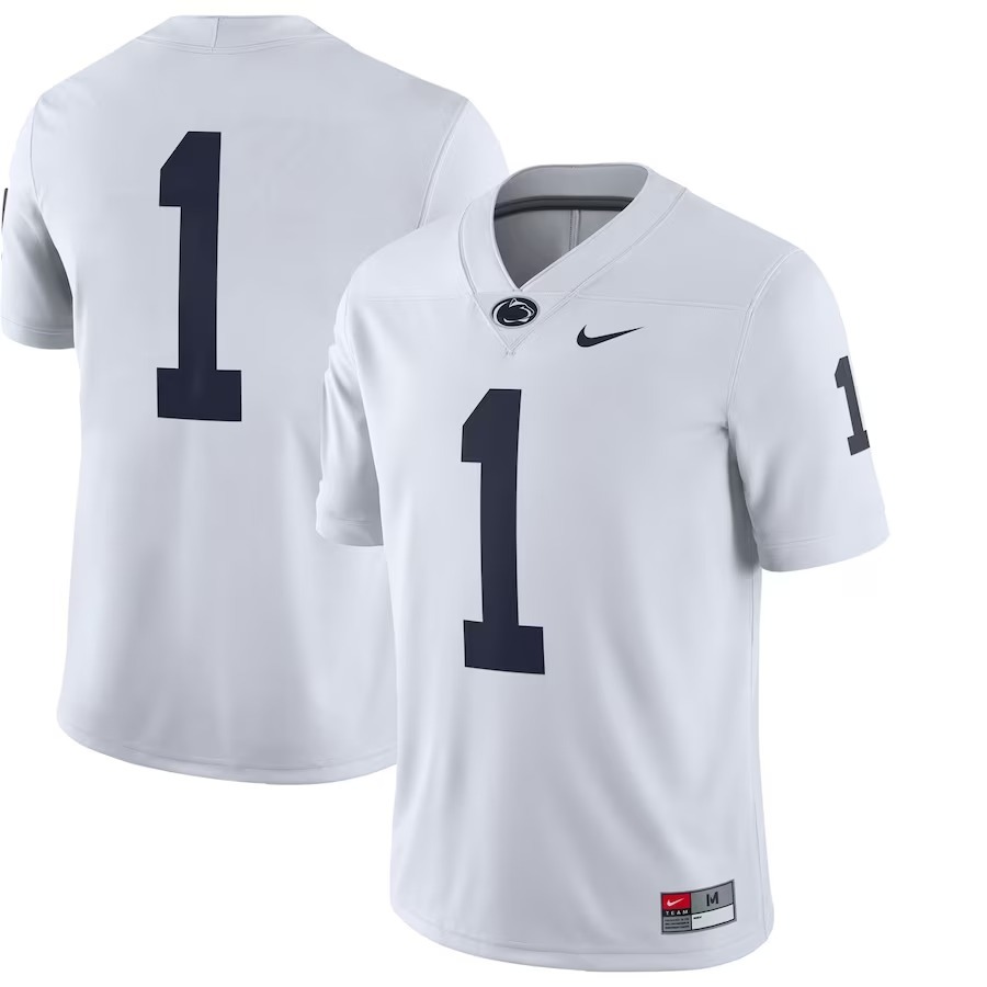 #1 Penn State Nittany Lions Nike Game Player Jersey - White - Jersey