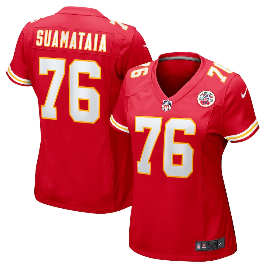 Women's Kansas City Chiefs Kingsley Suamataia Nike Red Game Jersey - Jersey