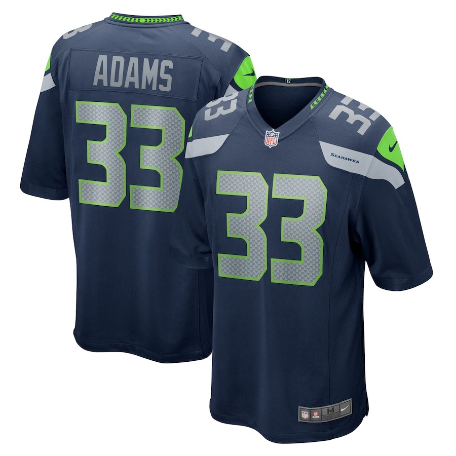 Men's Seattle Seahawks Jamal Adams Nike College Navy Game Team Jersey - Jersey