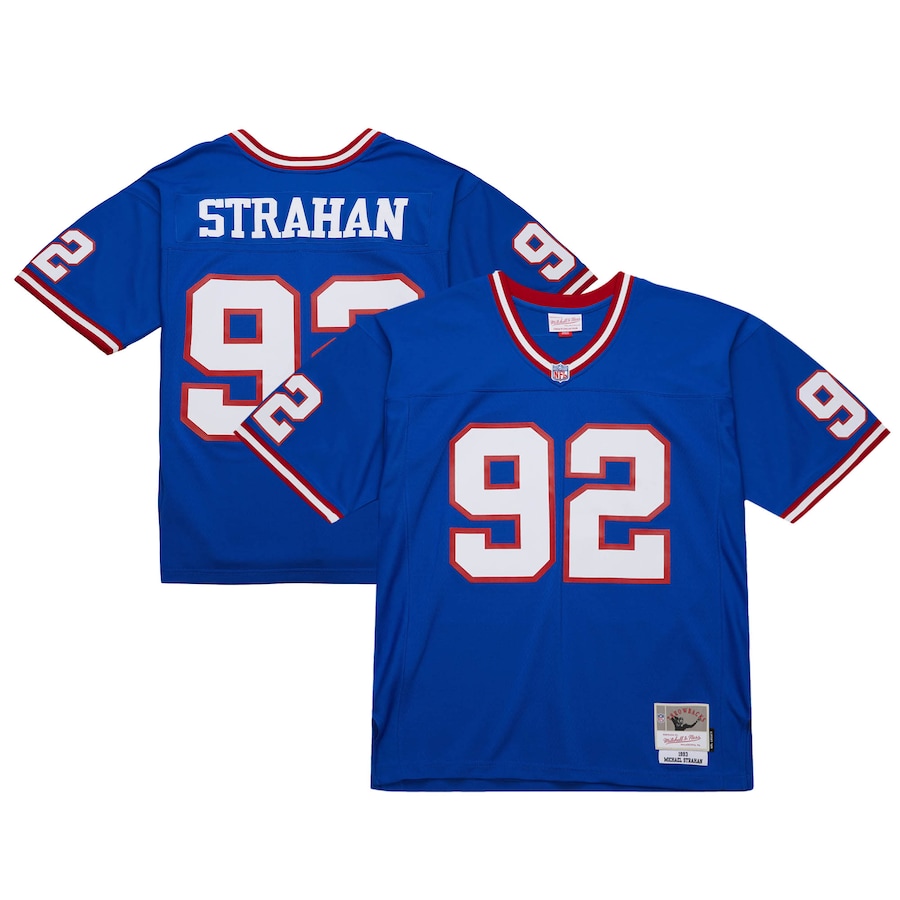 Men's New York Giants Michael Strahan Mitchell & Ness Royal 1993 Legacy Replica Jersey - Jersey
