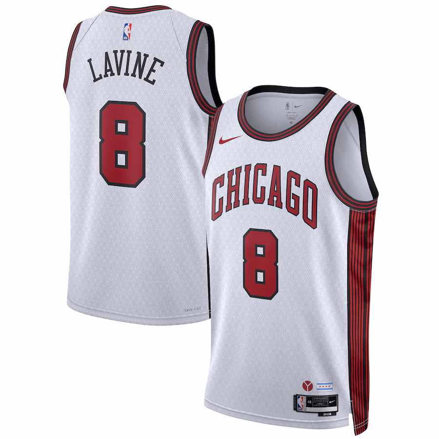Unisex Chicago Bulls Zach LaVine Nike White 2022/23 Swingman Jersey - City Edition - Jersey