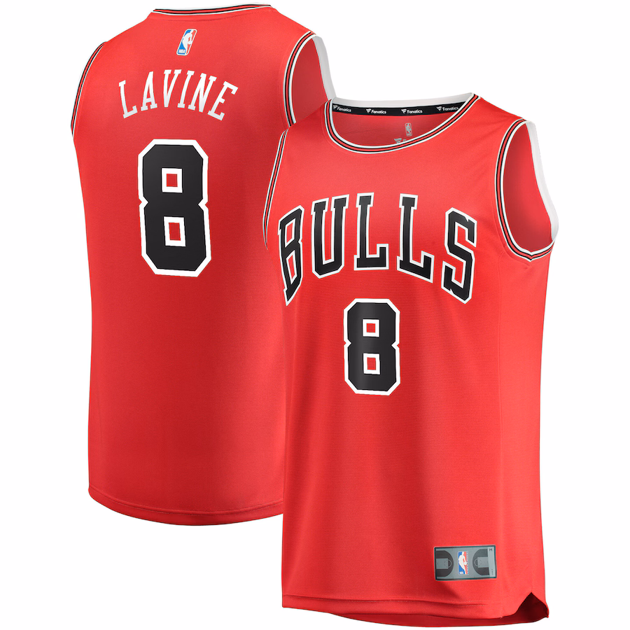 Youth Chicago Bulls Zach LaVine Fanatics Red Fast Break Replica Player Jersey - Icon Edition - Jersey
