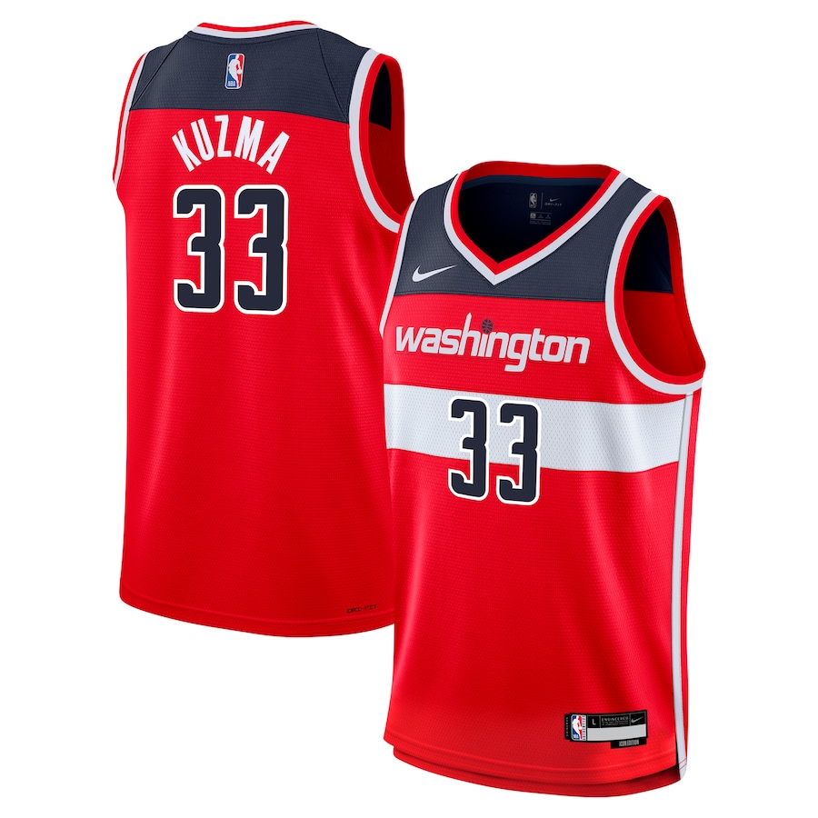 Youth Washington Wizards Kyle Kuzma Nike Red Swingman Jersey - Icon Edition - Jersey