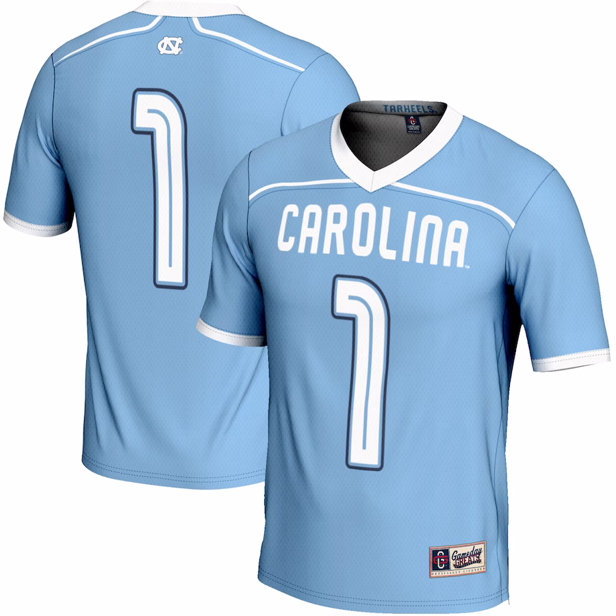 #1 North Carolina Tar Heels GameDay Greats Youth Lightweight Men's Lacrosse Jersey - Carolina Blue - Jersey