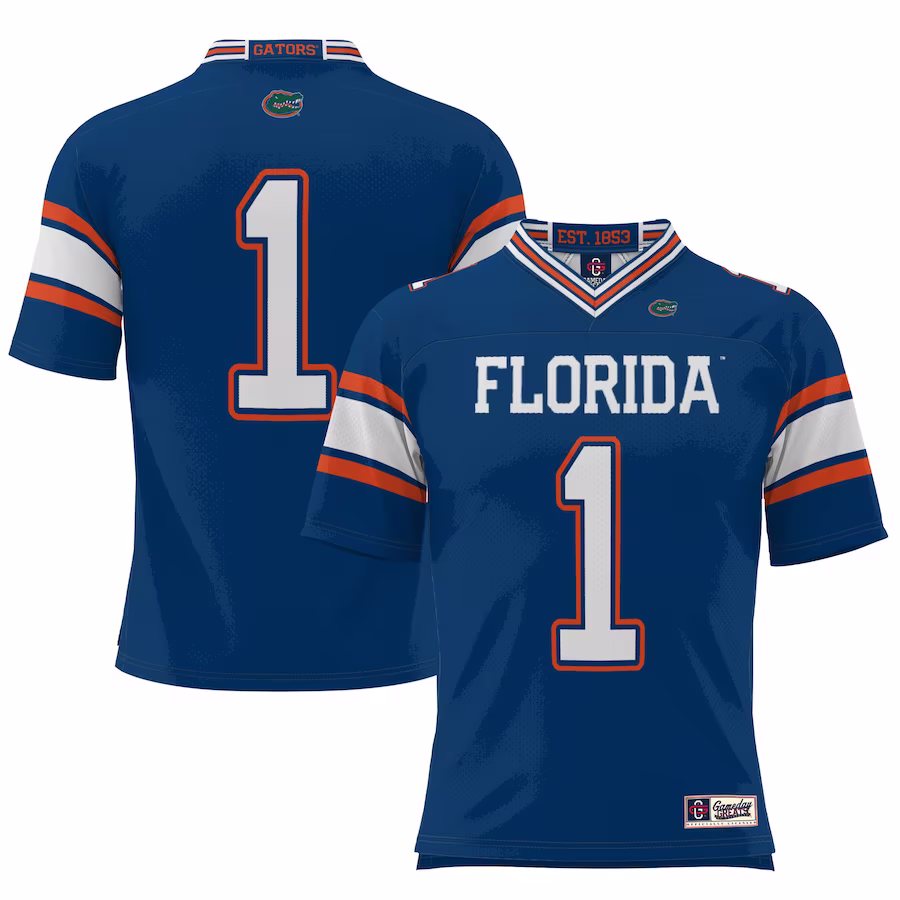 #1 Florida Gators GameDay Greats Youth  Football Jersey – Royal - Jersey
