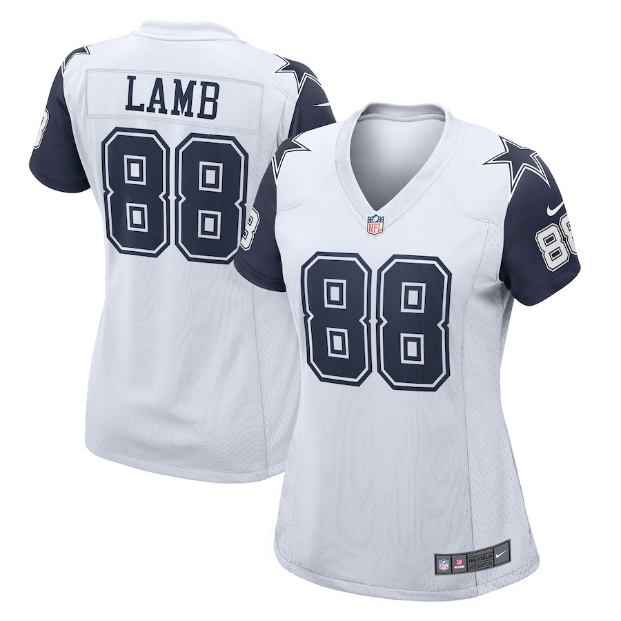Women's Dallas Cowboys CeeDee Lamb Nike White 2nd Alternate Game Jersey - Jersey