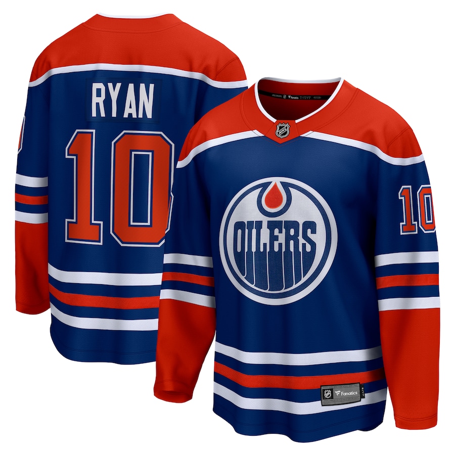 Men's Edmonton Oilers Derek Ryan Fanatics Royal Home Breakaway Jersey - Jersey