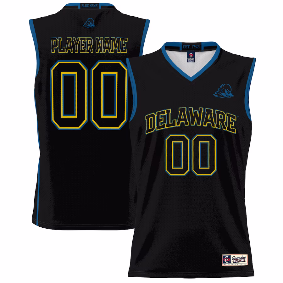 Delaware Fightin' Blue Hens GameDay Greats Youth NIL Pick-A-Player Lightweight Women's Basketball Jersey - Black - Jersey
