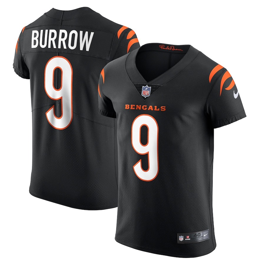 Men's Cincinnati Bengals Joe Burrow Nike Black Vapor Elite Jersey - Jersey