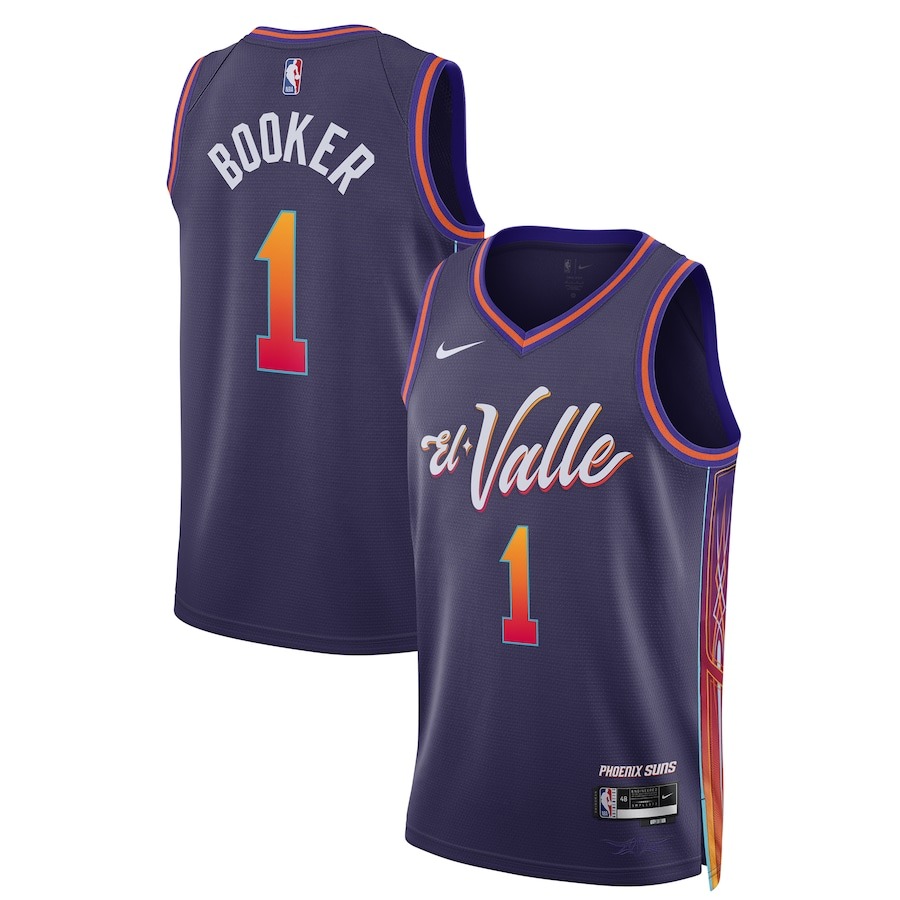 Unisex Phoenix Suns Devin Booker Nike Purple 2023/24 Swingman Jersey - City Edition - Jersey