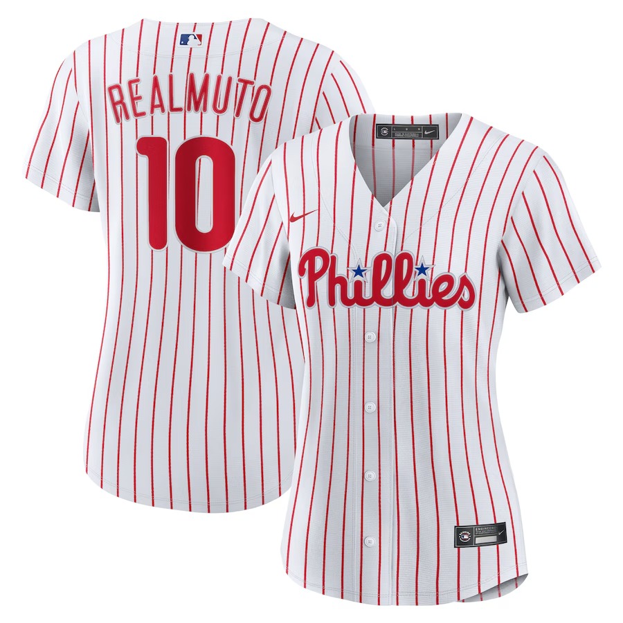 Women's Philadelphia Phillies J.T. Realmuto Nike White Home Replica Jersey - Jersey