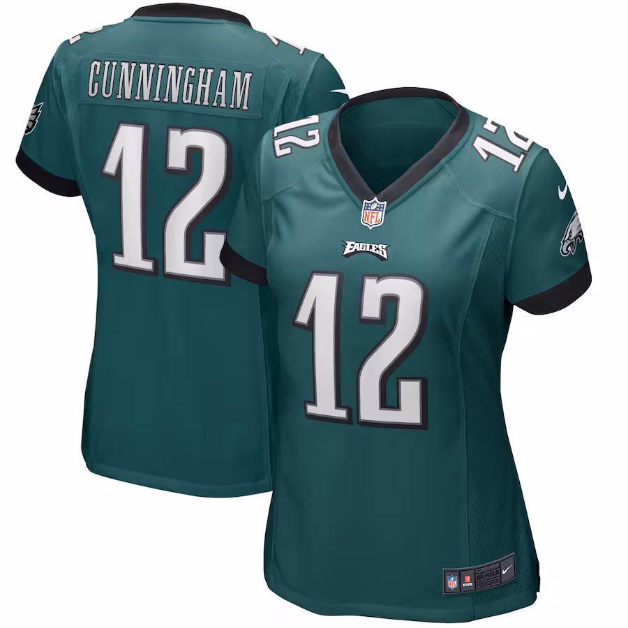 Women's Philadelphia Eagles Randall Cunningham Nike Midnight Green Game Retired Player Jersey - Jersey