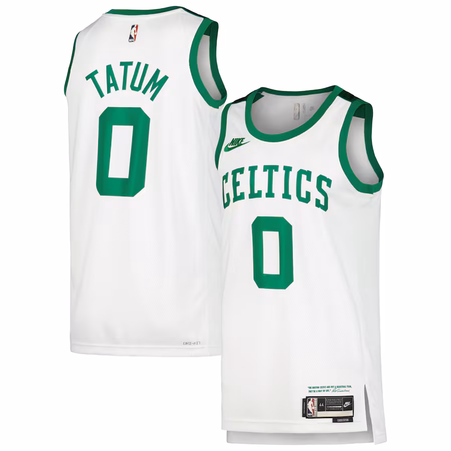 Men's Boston Celtics Jayson Tatum Nike White Swingman Player Jersey - Classic Edition - Jersey
