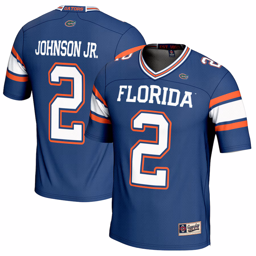 Montrell Johnson Jr. Florida Gators GameDay Greats NIL Player Football Jersey - Royal - Jersey