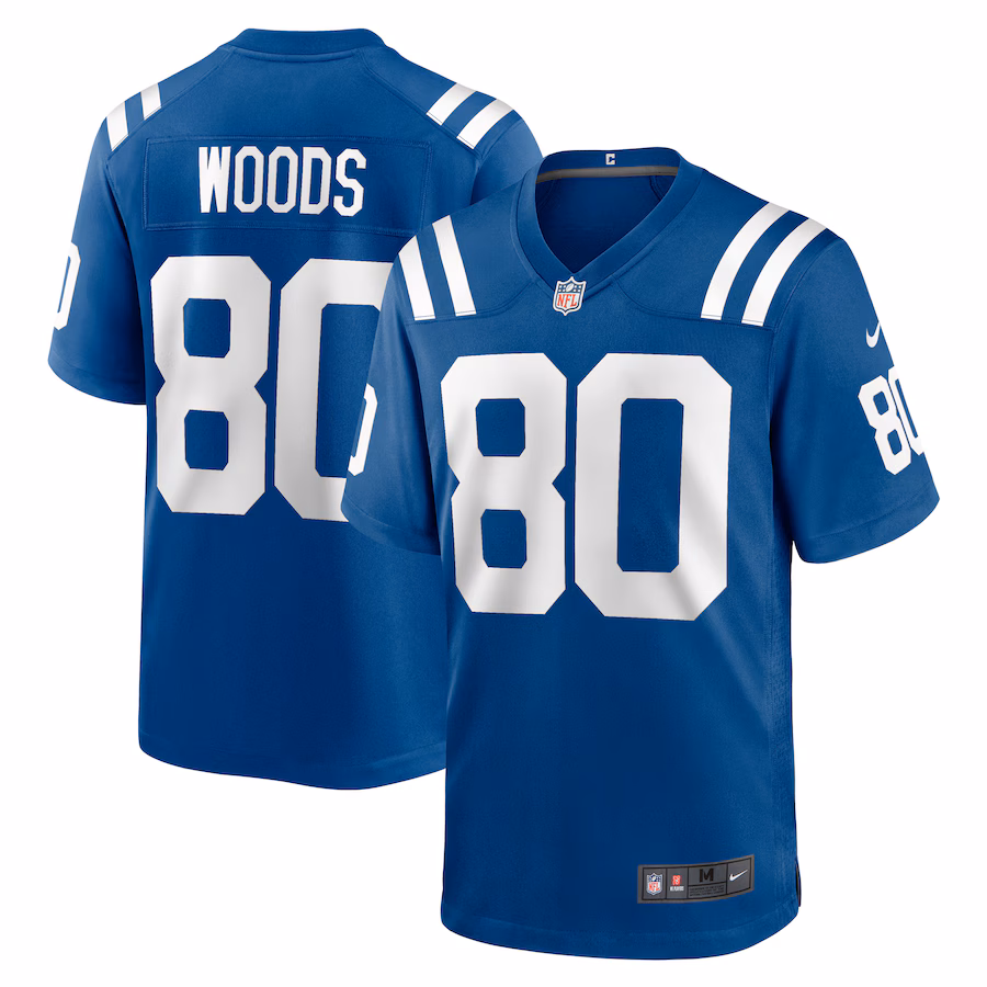 Men's Indianapolis Colts Jelani Woods Nike Royal Player Game Jersey - Jersey