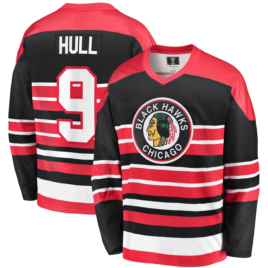 Men's Chicago Blackhawks Bobby Hull Fanatics Branded Red Premier Breakaway Retired Player Jersey - Jersey