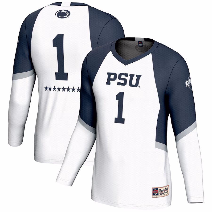 Youth GameDay Greats White Penn State Nittany Lions 2024 NCAA Women's Volleyball National Champions Lightweight Fashion Jersey - Jersey