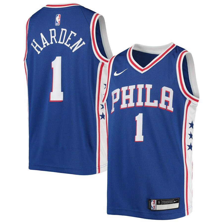 Youth Philadelphia 76ers James Harden Nike Royal Swingman Jersey - Icon Edition - Jersey