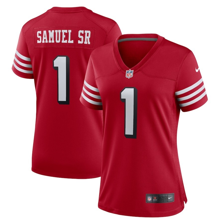 Women's San Francisco 49ers Deebo Samuel Sr Nike Scarlet Alternate Game Jersey - Jersey