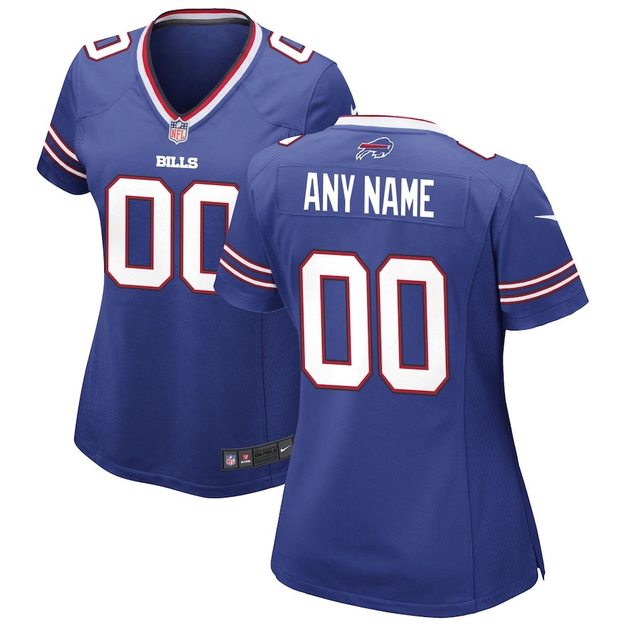 Women's Nike Royal Buffalo Bills Custom Game Jersey - Jersey